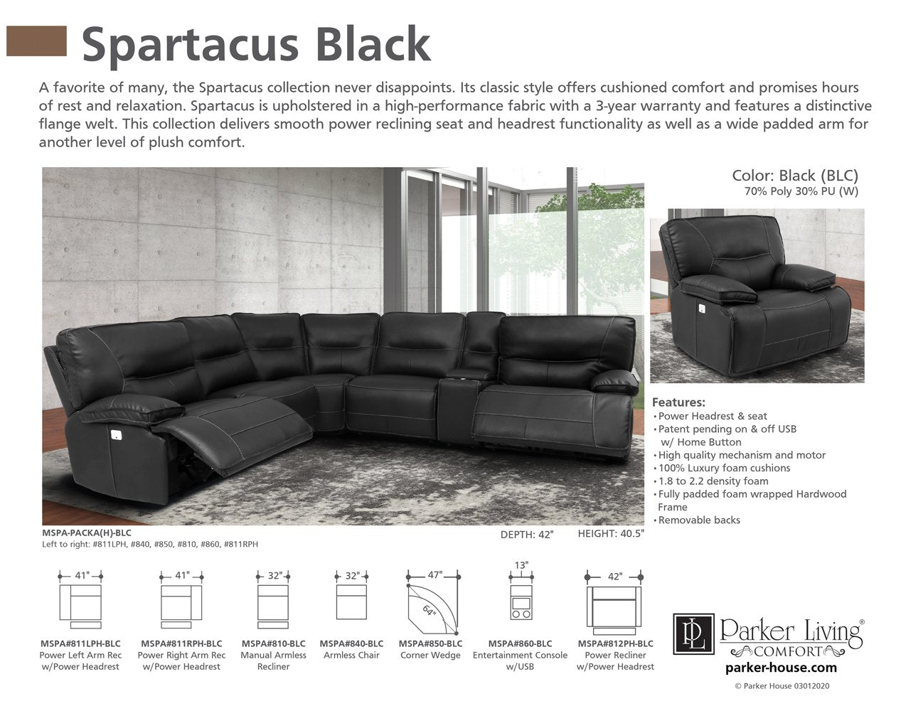 SPARTACUS - BLACK 6PC PACKAGE A (811LPH, 810, 850, 840, 860, 811RPH)