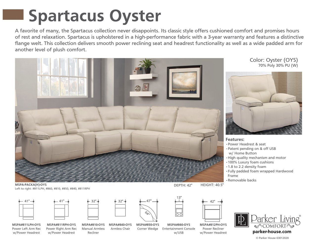 SPARTACUS - OYSTER 6PC PACKAGE A (811LPH, 810, 850, 840, 860, 811RPH)