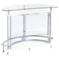 Amarillo Freestanding Glass Top Home Bar Wine Cabinet White