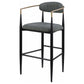 Tina Fabric Upholstered Bar Chair Grey (Set of 2)