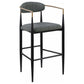 Tina Fabric Upholstered Bar Chair Grey (Set of 2)