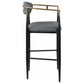 Tina Fabric Upholstered Bar Chair Grey (Set of 2)