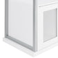 Risley 2-door Circular LED Wine Cabinet White High Gloss