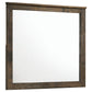 Woodmont Dresser Mirror Rustic Golden Brown