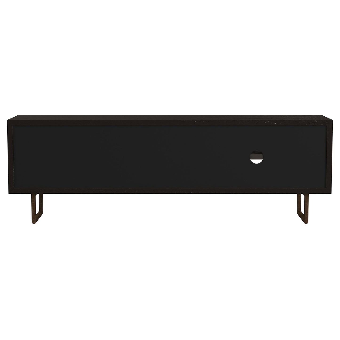 Marsden 2-door Mango Wood 70-inch TV Stand Charcoal Black