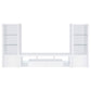 Jude 3-piece 71-inch TV Entertainment Center White High Gloss
