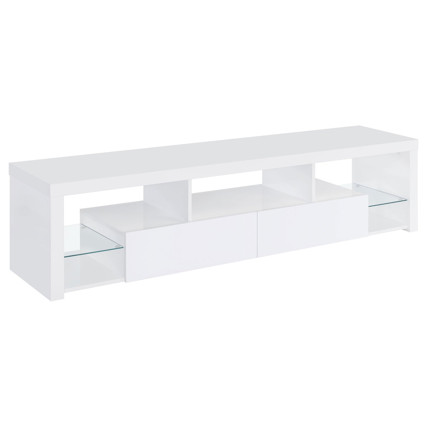 Jude 3-piece 71-inch TV Entertainment Center White High Gloss