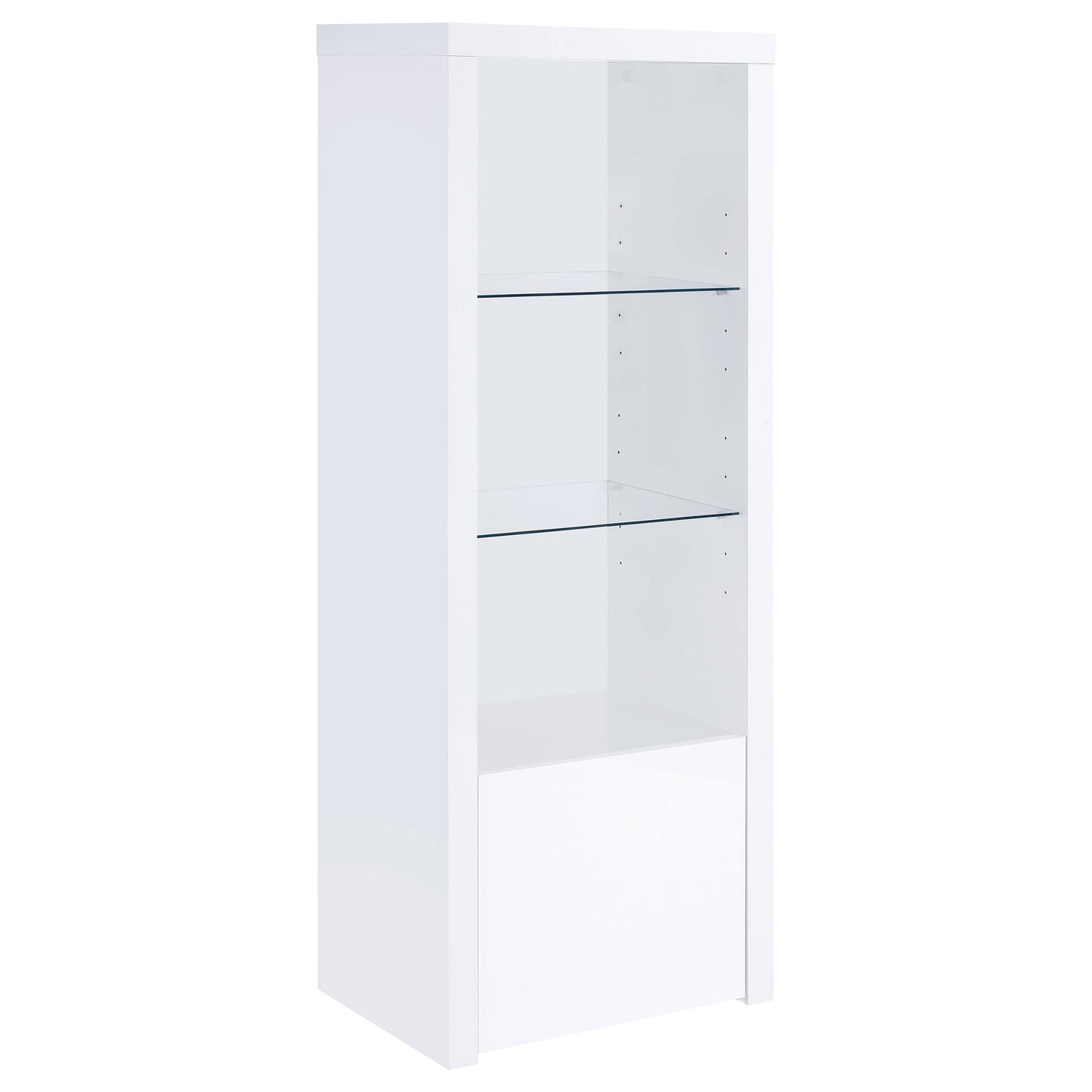 Jude 3-piece 71-inch TV Entertainment Center White High Gloss