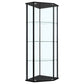 Zenobia 3-shelf Curio Cabinet Display Case Black