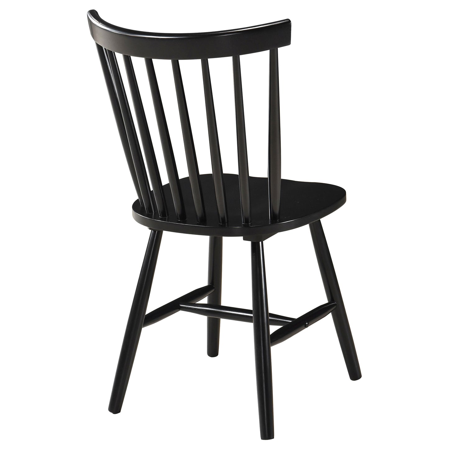 Hollyoak Windsor Spindle Back Dining Side Chairs Black (Set of 2)