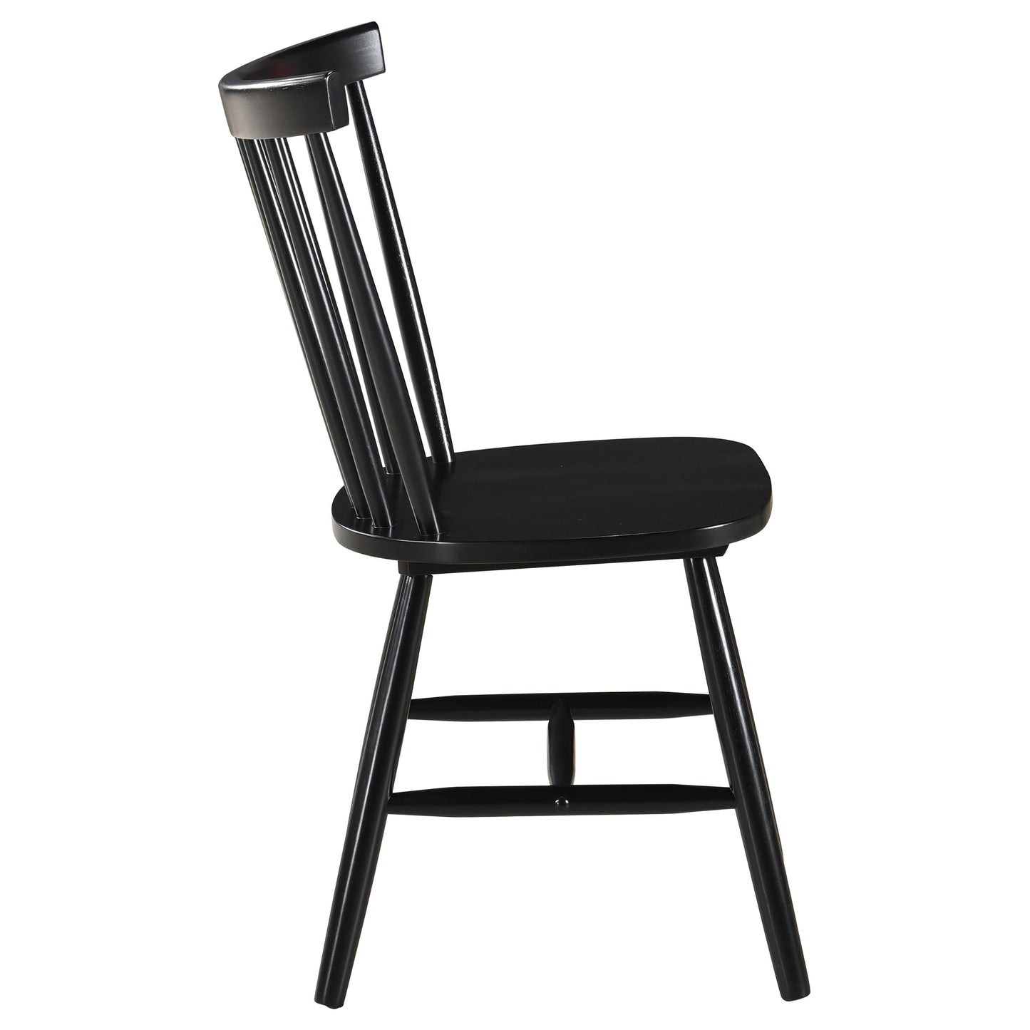 Hollyoak Windsor Spindle Back Dining Side Chairs Black (Set of 2)