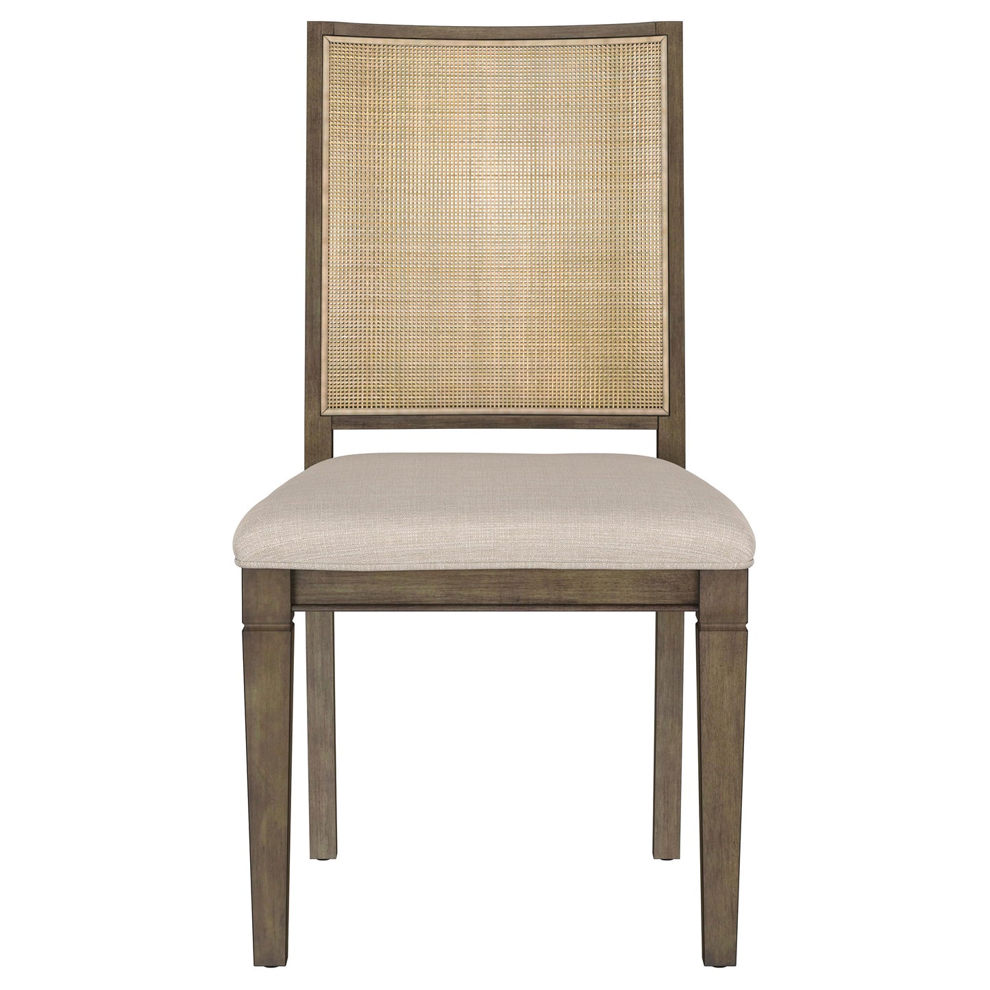 Matisse Woven Rattan Back Dining Side Chair Brown (Set of 2)