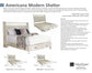 AMERICANA MODERN BEDROOM QUEEN 5/0 SHELTER BED (1250HB/1250FB/125066R)