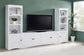 Laughlin 4-shelf Engineered Wood Media Tower White