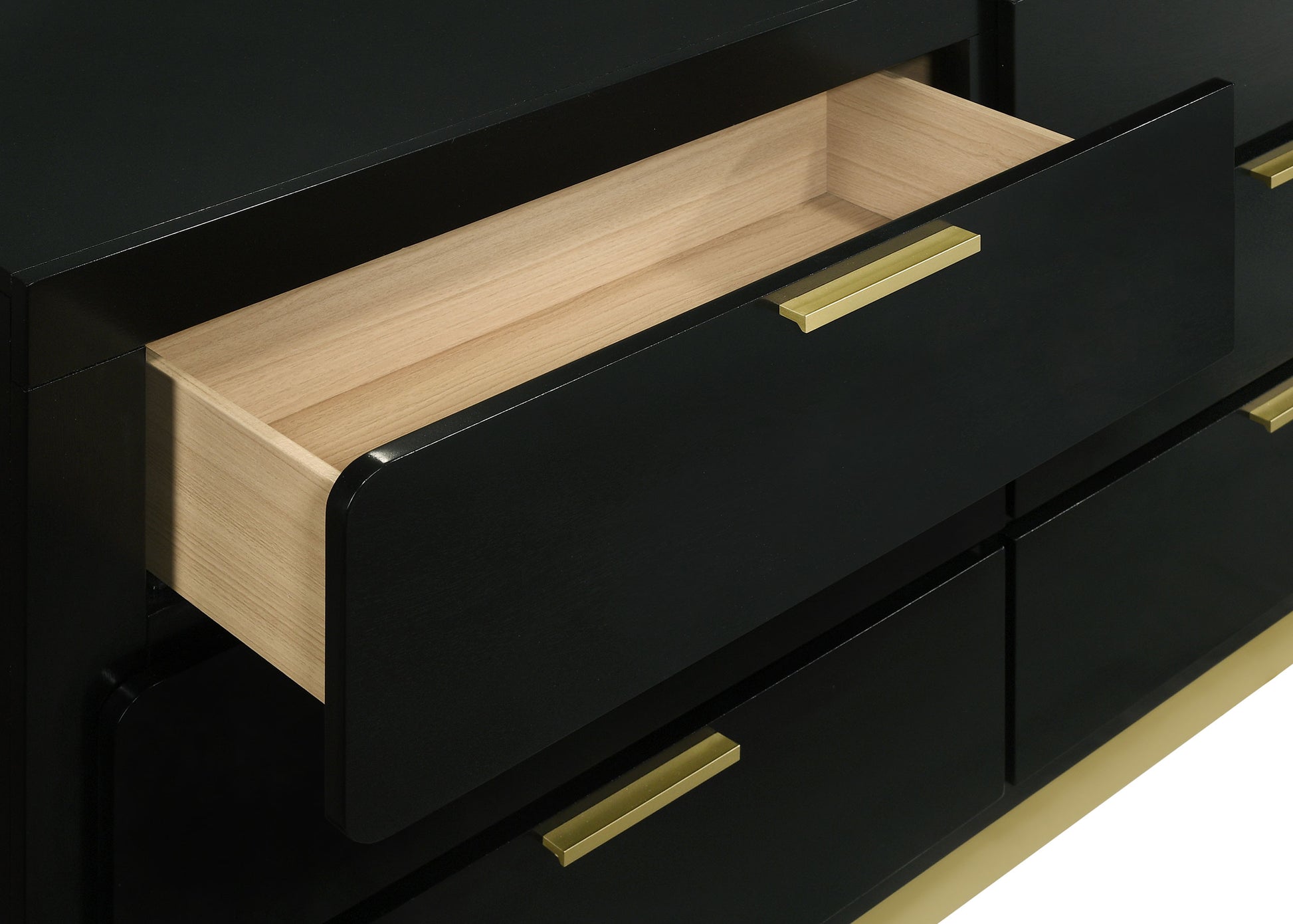 Caraway 6-drawer Dresser with Mirror Black Furniture World (Las Vegas) Caraway 6-drawer Dresser with Mirror Black Furniture World (Las Vegas)