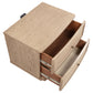 Kailani 2-drawer Nightstand Bedside Table Beige Oak