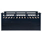 Carlsbad Wood Twin Captains Bed With Trundle Navy Blue