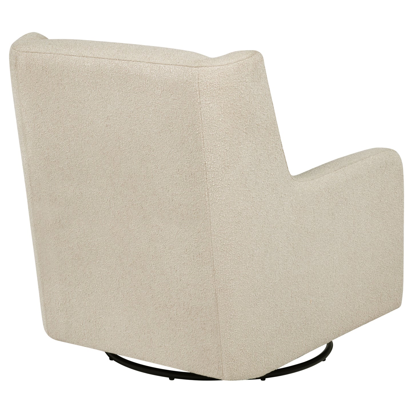 Serra Boucle Upholstered Swivel Glider Sandy Beige