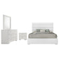 Felicity 4-piece Eastern King Bedroom Set White High Gloss