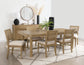 Arini 5-piece Extension Leaf Dining Table Set Sand Wash