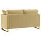 Corliss 2-piece Velvet Upholstered Sofa Set Camel