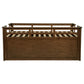 Carlsbad Wood Twin Captains Bed With Trundle Medium Brown