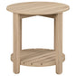 Fowler 3-piece Round Coffee and End Table Set Natural