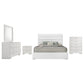 Felicity 5-piece California King Bedroom Set White High Gloss