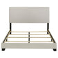 Dorian Fabric Upholstered Queen Panel Bed Cream