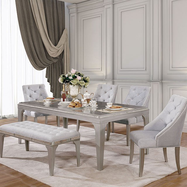 Diocles - 6 Pc Dining Table Set w/ Bench