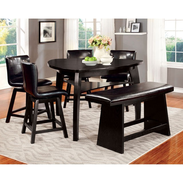 Hurley - 6 Pc Counter Ht Table Set w/ Bench