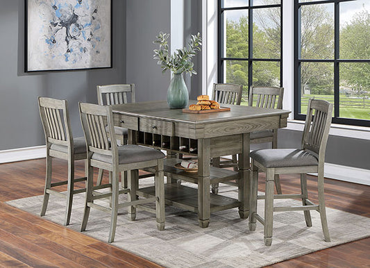 Anaya - 7 Pc Counter Ht Table Set