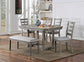 Laquila - 6 Pc Dining Table Set w/ Bench