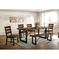 Dulce - 6 Pc Dining Table Set w/ Bench