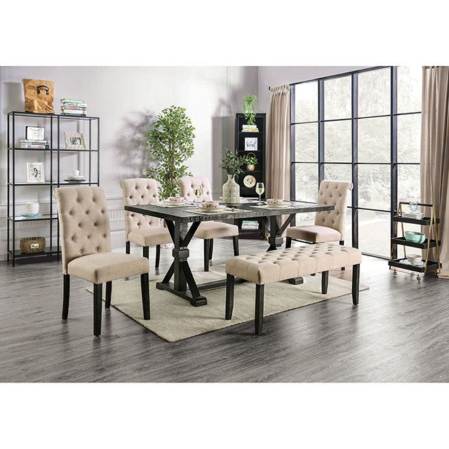 Alfred - 6 Pc Dining Table Set w/ Bench