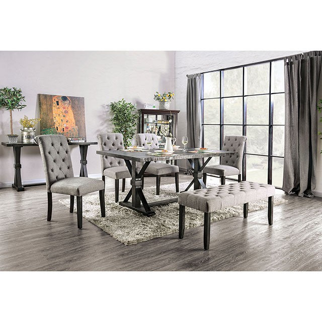 Alfred - 6 Pc Dining Table Set w/ Bench