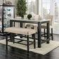 Brule - 5 Pc Counter Ht Table Set