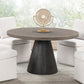 Broager - 5 Pc Dining Table Set (Light Gray Swivel Chairs)