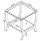 Saide 3-piece Glass Top Coffee and End Table Set Chrome