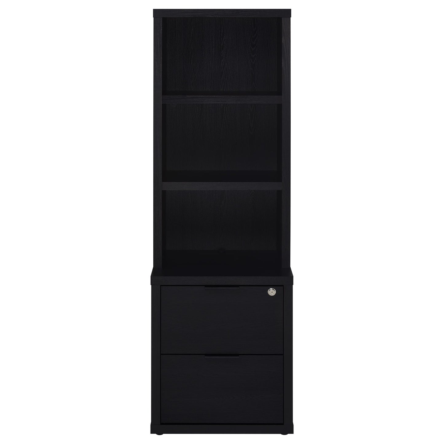 Westpark 3-piece Queen Bedroom Set Bookcase Headboard Black