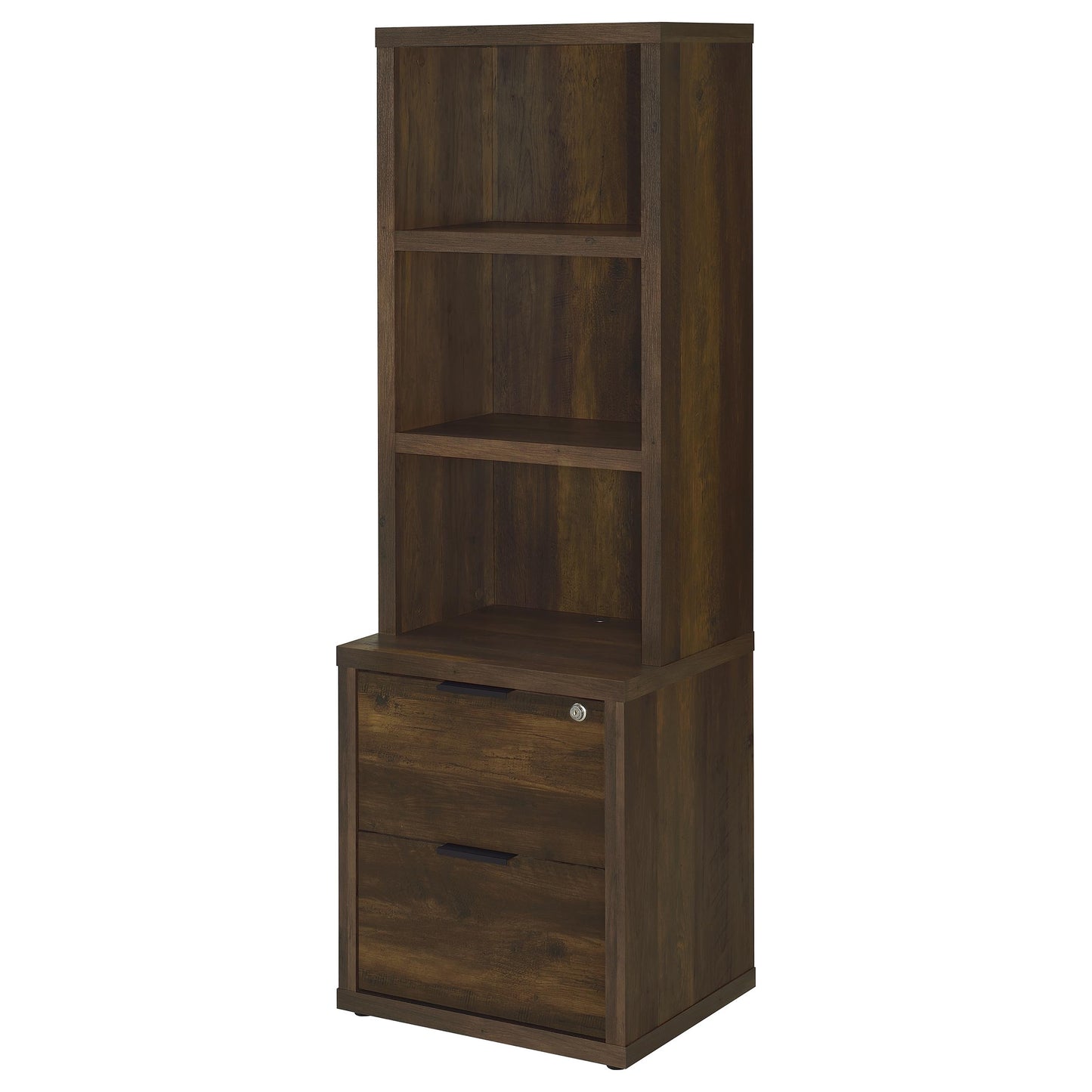 Westpark 3-piece Wall Unit Bookcase Set with USB Dark Pine