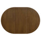 Jedda Oval 60-inch Extension Leaf Dining Table Dark Walnut