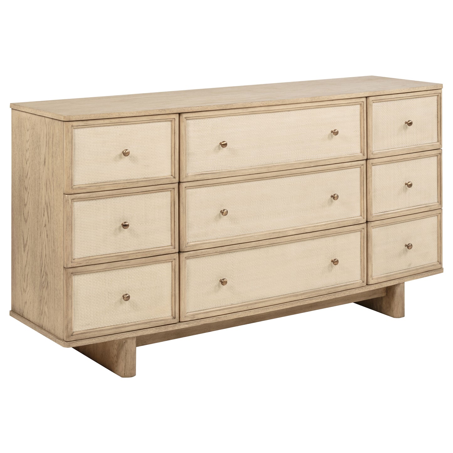 Kailani 5-piece Eastern King Bedroom Set Beige Oak