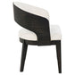 Leandro Upholstered Dining Arm Chair Cream (Set of 2)