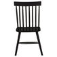 Andrews Windsor Spindle Back Dining Side Chair Black (Set of 2)