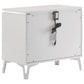 Cassia 2-drawer Nightstand Bedside Table White High Gloss