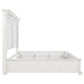 McKinney California King LED Light Panel Bed Vintage White