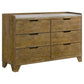 Henderson 4-piece Eastern King Bedroom Set Medium Oak