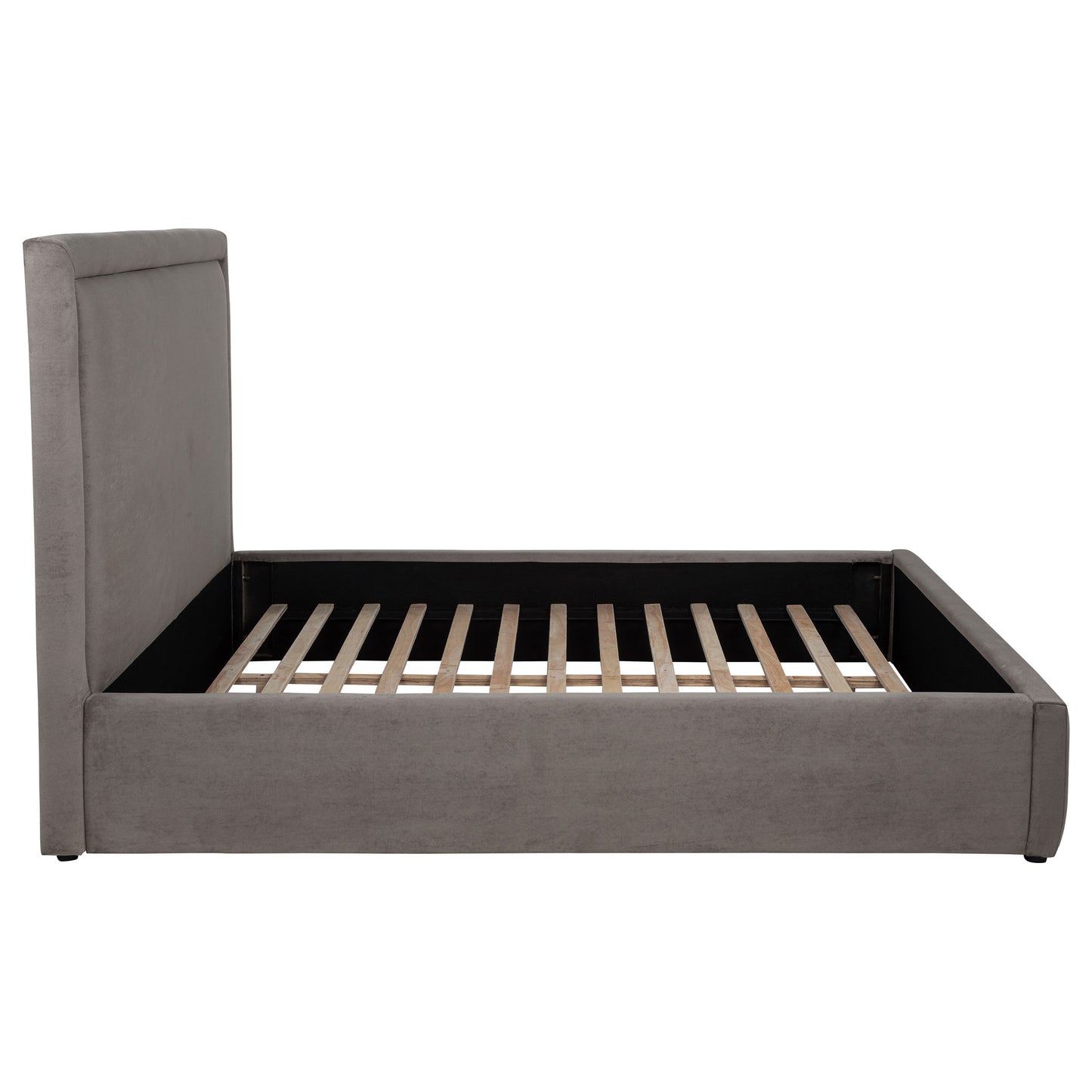 Lawson 54-inch Upholstered Queen Platform Bed Mushroom