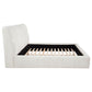Nollet 48-inch Upholstered California King Platform Bed Cream